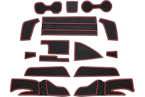 CDEFG Tappetino Antiscivolo per Opel Insignia Antipolvere Antigraffio Tappetini in Gomma per Interni Auto Accessori (Rosso)