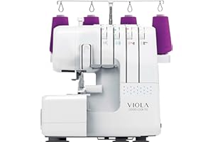 Viola Look T12 Máquina Remalladora Overlock, 12 Programas de Costura, 2/3/4 hilo con Diferencial