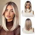 Perruque Blonde Courte Emmor - Fibres Synthétiques Résistantes à La Chaleur - Modèle Ombré - Neuf Avec étiquettes