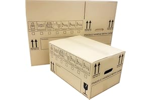 STORM TRADING GROUP 20 Strong Cardboard Storage Packing Moving House Boxes 47cm x 31.5cm x 27cm 44 Litres