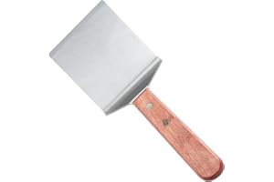 Winco TN46 Blade Steak/Burger Turner4-Inch by 3.75-Inch, Medium, Stainless Steel, Brown, M