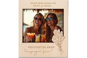 Joli Coon Trauzeugin fragen Bilderrahmen - Möchtest du meine Trauzeugin sein - magnetischer Bilderrahmen für gemeinsames Bild