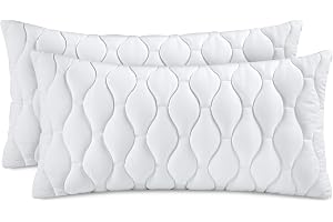 Utopia Bedding Quiltade Prydnadskuddar 40 X 80 cm, 2 Pack, Vita