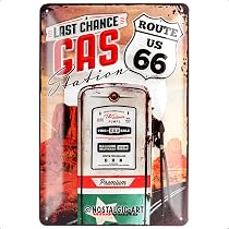 Nostalgic-Art Retro Blechschild Route 66 – 30x40 Cm, Aus Metall, Vintage Design, Made In Germany