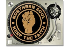 IDYD 12" NORTHERN SOUL - KEEP THE FAITH CORK DJ SLIPMATS / Turntable SLIP MATS