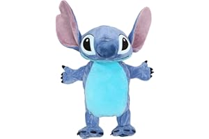 SARCIA.EU Bouillotte Stitch DISNEY en Caoutchouc Bleue, Bouteille d'eau chaude Thérapeutique, Douce, Taille Unique, 1L