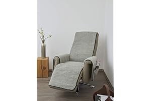 K. & N. Schurwolle Copripoltrona in lana vergine con protezione per braccioli e parte dei piedi lunga, colore folclore