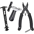 Oumers Attrezzo della Catena della Bici+Catena Pinza+Calibro a Catena, Kit Riparazione Bici per Riparazione della Bicicletta,