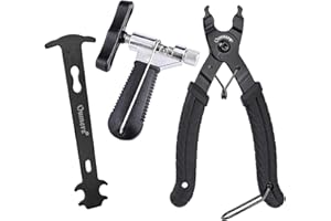 Oumers Lien De Vélo Pince+Outil Dérive Chaîne+Chain Checker Chain Wear Indicator Tool Opener Closer Remover Pince Outil Dérive Chaîne Ensemble d'outils de vélo