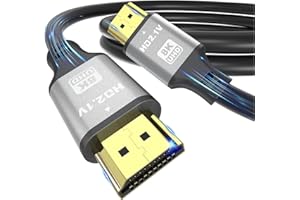 jojobnj Cable HDMI 8K 1m, Cable HDMI de alta velocidad 48Gbps 8K@60Hz 4K@120Hz, HDCP 2.2 & 2.3, DTS:X, HDR 10 Compatible con Roku TV/eARC/3D/PS5/HDTV/Laptop/Blu-ray