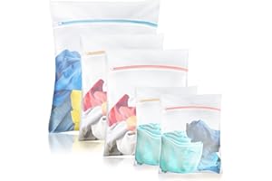 Birswoil Wäschenetz [5er Set], Wäschesack Waschmaschine für Schützt Empfindliche Wäsche, Haltbar Wäschebeutel für Blusen, BH, Unterwäsche und Socken, Reise-Organizer für Schmutzwäsche
