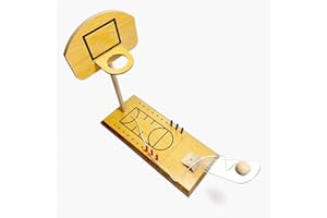 Framan Mini Juego de Baloncesto de Madera. Mini Basket de Madera para niños y también para Adultos Oficina