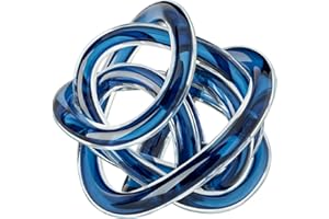 Torre & Tagus Orbit Glas-Dekokugel, groß, Indigoblau