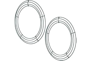 NV WANG Marco de Corona,Corona de Alambre, Paquete de 2 guirnaldas de Alambre, Marco de Corona de Alambre, Anillos Verdes para la decoración del día de San Valentín de Año Nuevo (12 Pulgadas)