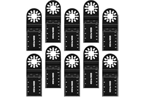 MIRTHBUY Set di 10 lame per sega oscillanti, accessori multifunzionali, per multimaster, multitool Dremel Makita Einhell