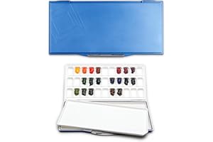 Mijello Martin Universal Martin Palette d'aquarelle Fusian étanche à l'air 33 puits