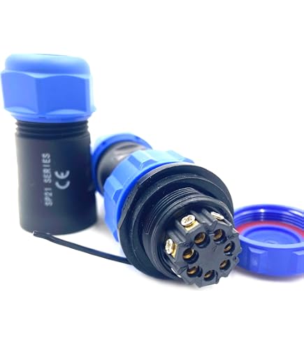 Connecteur Aviation SP21 2 Broches étanche IP68 - Sertissage Sans Soudure, 500V 30A, Pour éclairage Extérieur, Lampes - 2