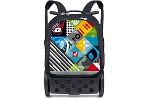 Nikidom Roller - Mochila Escolar con Ruedas - Modelo Roller Up Reef - 52x32,5x21 cm - 2 Compartimentos de Gran Capacidad - Incluye Correas Almacenables y Base Reforzada