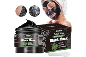 MROOBEST Black Mask, Masque Charbon Point Noir, Masque Peel Off, Supprime Points Noirs/Acné,Nettoyant en Profondeur Rétrécir Pores,Pour Une Peau Pure Lisse-120G