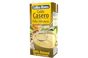Gallina Blanca - Homemade Chicken Broth and 8 Vegetables 100% Natural - 1L