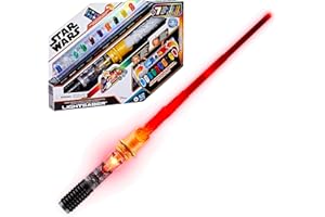 Star Wars, Sable de luz con Cristal de Poder, 7 Colores y 10 Cristales, Más de 50 Combinaciones de Colores, Luces y Sonidos, Juguetes para niños y niñas a Partir de 4 años