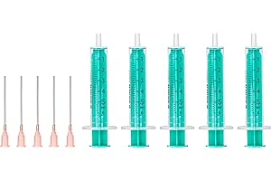 MEDIXX BY NATUREPHARM MedixX zestaw strzykawek z tępą igłą, różne rozmiary, do hobby i majsterkowania, strzykawki pojedynczo sterylnie zapakowane (strzykawki 5 x 5 ml i 5 x igła)