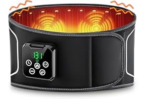 HOMRELEXA Wärmegürtel Rücken mit 3D-Airbag-Massagegerät, Kabelloses Heizkissen mit Abschaltautomatik, 4 Wärmestufen & 5 Vibrationmoden, Elektrisches Wärmegürtel Geschenke für Männer, Frauen Heating Pad for Back