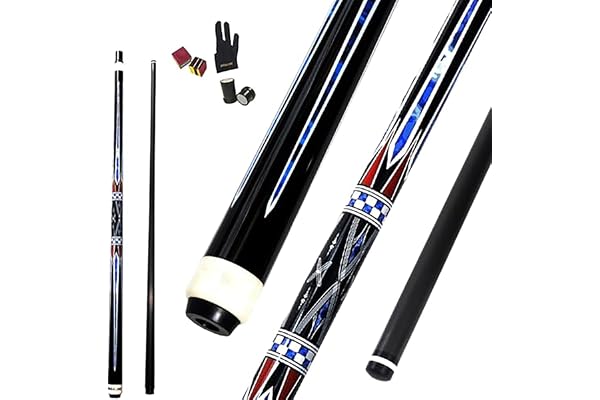 Kolfiber biljardkö, 12,9 mm huvud, 147 cm biljardutrustning, kolfiber kö, 538-567 g, bra för att riva av