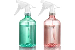 WOODFIB 2 Pièces 500ml Vaporisateur, Bouteille Vaporisateur d'Eau avec Déclencheur, Pulvérisation & Jet 2 Modes, Spray Bouteille Vides pour Plantes, Jardin, Nettoyage, Jardinage, Coiffeur