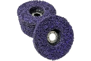 GIGTOOP 125mm CSD Scheibe Schleifscheiben für Winkelschleifer [5 Stück],Grobreinigungsscheibe Reinigungsscheibe Set,Schleif Scheibe Nylongewebescheibe Clean Strip Disc, Ntfernen Sie Farbe, Rost (Viola)