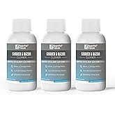Essential Values Elektrikli Tıraş Makinesi Temizleme &Ccedil;&ouml;z&uuml;m&uuml; - Braun Clean & Renew Dolum Kartuşları ile Uyumlu - 3 Şişe 9 Yede