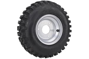 Atv Quad Go Kart Off Road Däck Aluminium Legera Vakuum Hjul Gummidäck Mini Cykel Gräsklippare 6 Tum Fälgar