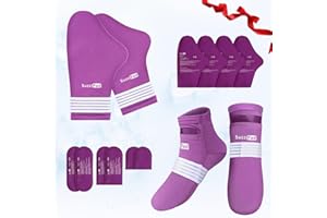 SuzziPad Foot Ice Pack Zimne skarpety i zimne rękawiczki do chemioterapii neuropatii, artykuły komfortowe dla pacjentów po chemioterapii, ulga w neuropatii, terapia zimnem rąk, terapia zimnem stóp, L,