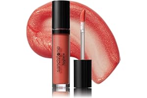 Sandstone Scandinavia Lipglace - Gloss à lèvres hypoallergénique et végétalien - Sans parfum et certifié allergène - Brillant à lèvres non collant et hydratant - Brillant à lèvres hydratant anti-âge