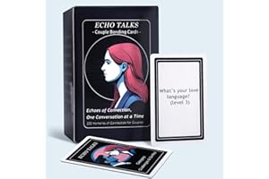 Echo Talks Couple Meaningful Game Conversation Cards for Adults - 200+ Meaningful Questions to Deepen Love & Communication – Thought-Provoking & Fun Conversation Starters for Relationships