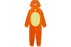 Pokémon - Tutina con Cappuccio per Ragazzi o Ragazze, Pikachu, Charmander, Gengar, Snorlax, Squirtle o Eevee, età 3-12 Anni