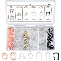 Ywchoshe 77 Pcs Fuel Line Retainer Clip Assortment Kits, Car Auto ...