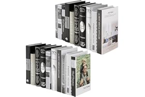 HOUSOUTIL 2 Libros Decorativos para la decoración del hogar la decoración de la Biblioteca de Libros Apilados Dulces para el hogar Café/Estanterías/Salón/Dormitorio