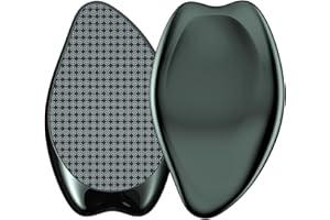 AnjoCare 2 w 1 Nano-Glas przyrząd do usuwania zrogowaciałej skóry,bardzo bezpieczny i szybki pilnik do stóp,wysoce skuteczny pilnik do zrogowaciałej skóry,do profesjonalnej pielęgnacji stóp (Czarny)