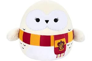Squishmallows SQWB00466 - Harry Potter Hedwig mit Schal 25 cm, offizielles Jazwares Plüsch, superweiches Kuscheltier