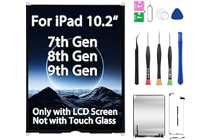 JQYDZH For iPad 7th/8th/9th Generation 10.2" LCD Screen Replacement Display (A2197 A2198 A2200 A2270 A2428 A2429 A2430 A2602 A2603 A2604 A2605) - iPad 7 Repair Kit 8 | 9 | 9(without touchscreen glass)