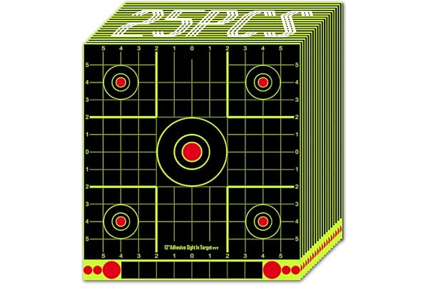 25 cibles à éclats Splitter Sticker 30.5 x 33CM Splatter Papier Autocollant Cible et Cible adhésive, cibles de tir réactives pour Tous Les fusils, Pistolets, carabines à air comprimé, Airsoft