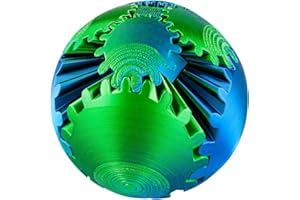 Thyonta 3D Printed Gear Ball - Sensory Spin Ball Effective Decompression Cyberpunk Laser Portable Stress Relief Hand Spinners for Office Adults Kids (Multicolor)