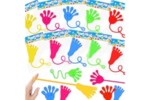SULOLI 30 Pezzi Manina Appiccicosa,Sticky Hands & Feet,Colorati Mani e Piedi Appiccicosi Giocattoli,Gadget Compleanno Feste Regalo per Bambini