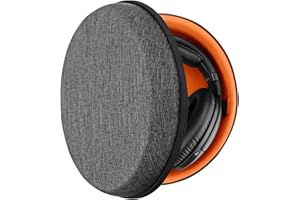Geekria Shield Etui na słuchawki kompatybilne z Sennheiser HD598, HD650, HD600, HD558, HD518, HD280 Pro, wymienne twarde etui z miejscem na kable (ciemnoszare)