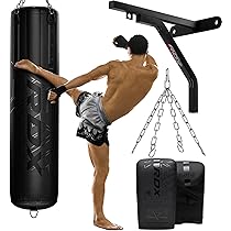 RDX Guantoni da Boxe, aya Hide Pelle Allenaento Guanti da Sacco per