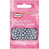 Dr. Oetker Dekor Pasta S&uuml;s&uuml;, G&uuml;m&uuml;ş İnci, 10 Gr