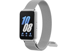 Osinaga Kompatybilny z Galaxy Fit 3, stal nierdzewna magnetyczna metalowa bransoletka zastępcza kobiety mężczyźni pasek do Galaxy Fit 3