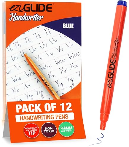 Berol Handwriting Pens 6-Pack - Mixed Blue & Black Ink, Perfect For Kids Learning To Write