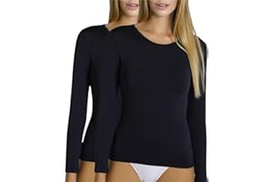 VALKO INDUSTRY Valko, Maglietta termica da donna, a maniche lunghe, abbigliamento termico, per l'inverno